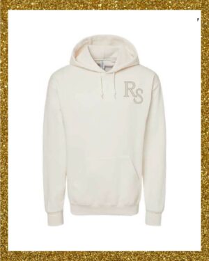 RS Miners Left Chest Initials White Hoodie