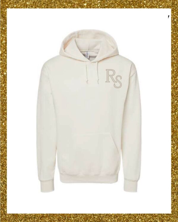 RS Miners Left Chest Initials White Hoodie